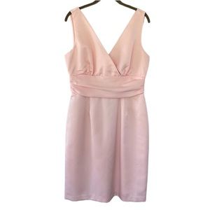 Eliza J New York Peachy Pink Satin Formal Evening Dress Size 12